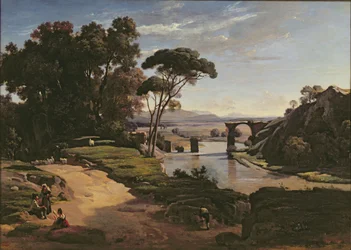 Le pont de Narni, vers 1826-27